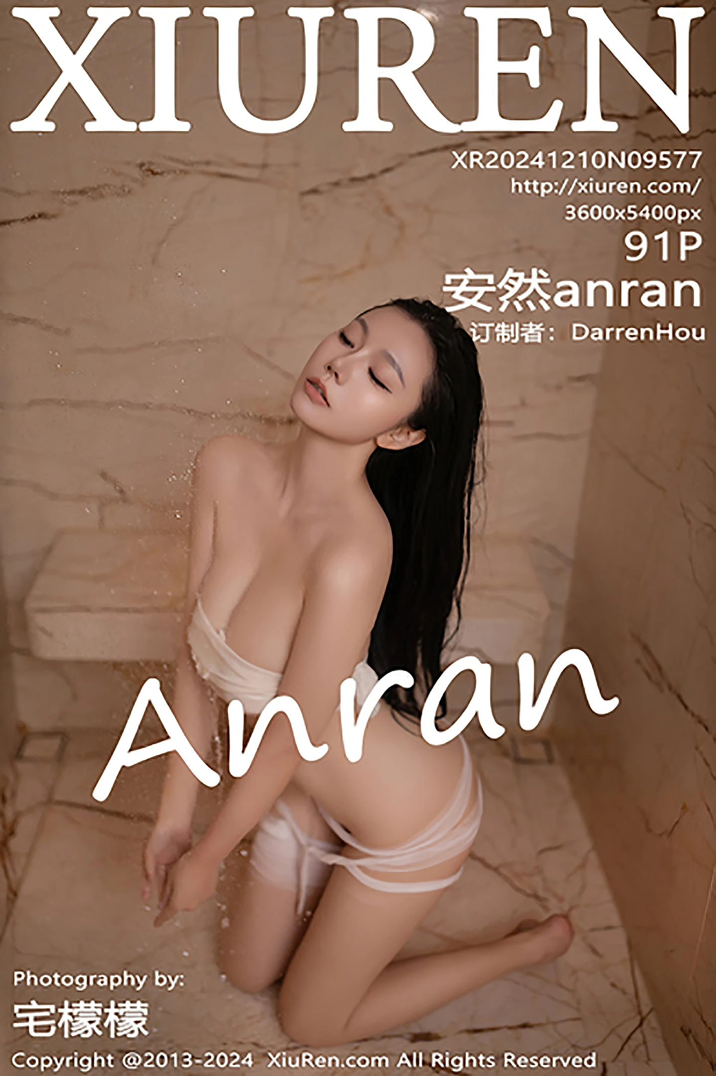 [XiuRen秀人网]No.9577_模特安然anran天津旅拍私房性感白色薄纱服饰秀柔美身段诱惑写真91P-秀人网 - XiuRen.Space